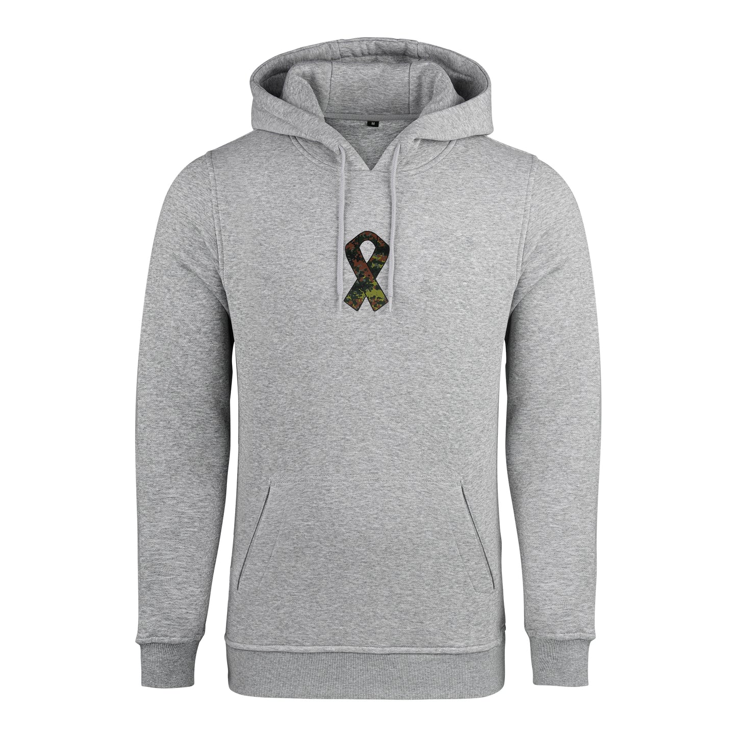 RBBN_SaluteToService_Ribbon Hoodie grau Flecktarn Frontlogo