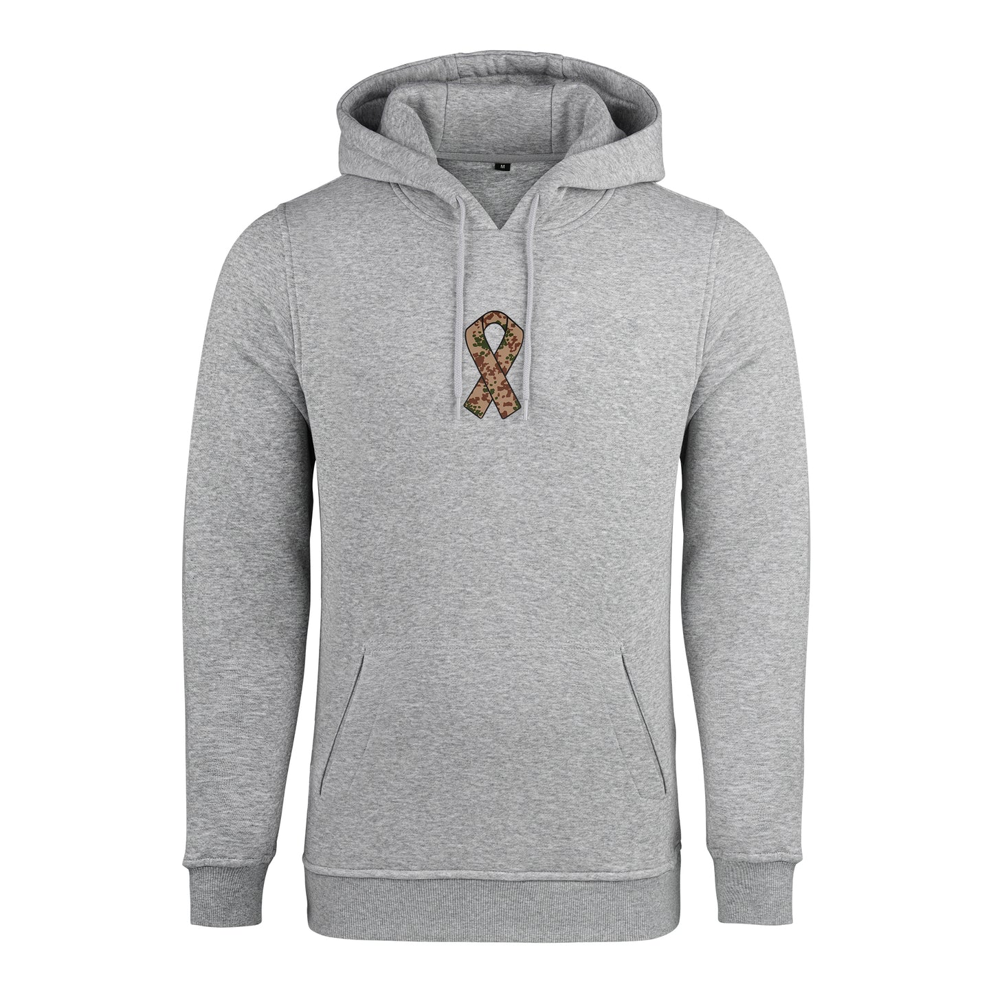RBBN_SaluteToService_Ribbon_Hoodie_grau_Wuestentarn_Frontlogo