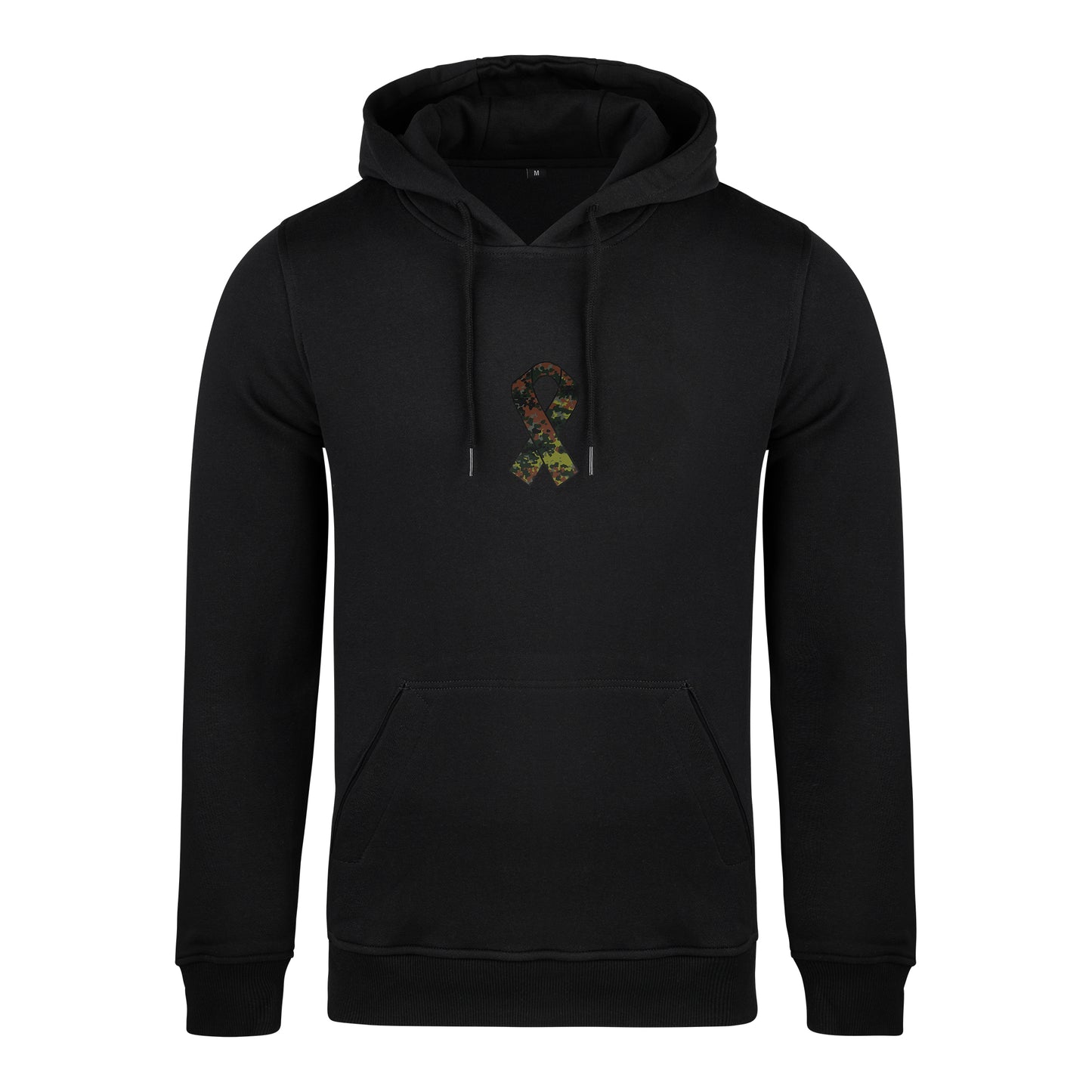 RBBN_SaluteToService_Ribbon_Hoodie_schwarz_Flecktarn_Frontlogo