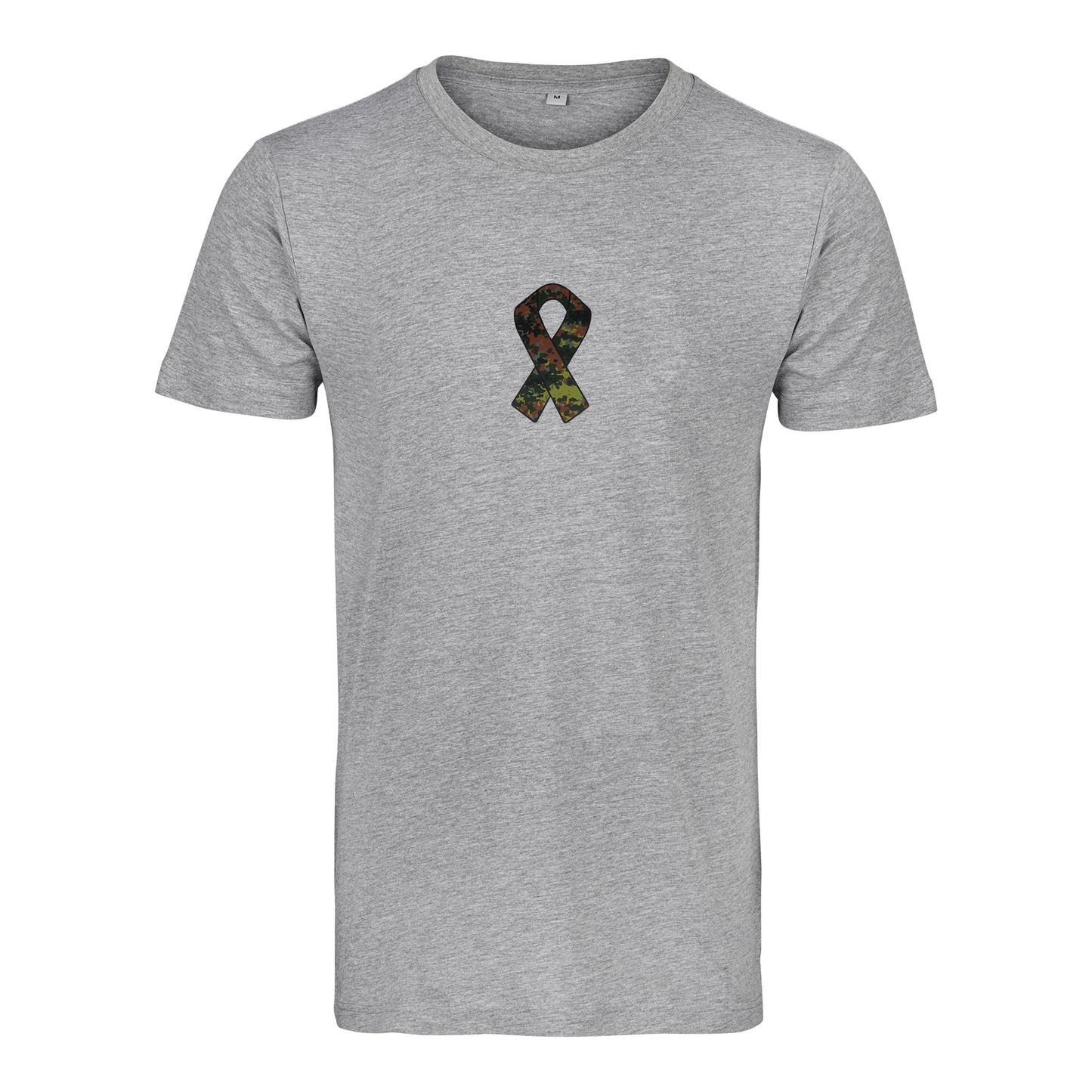 RBBN_SaluteToService_Ribbon T Shirt grau - Flecktarn Frontlogo