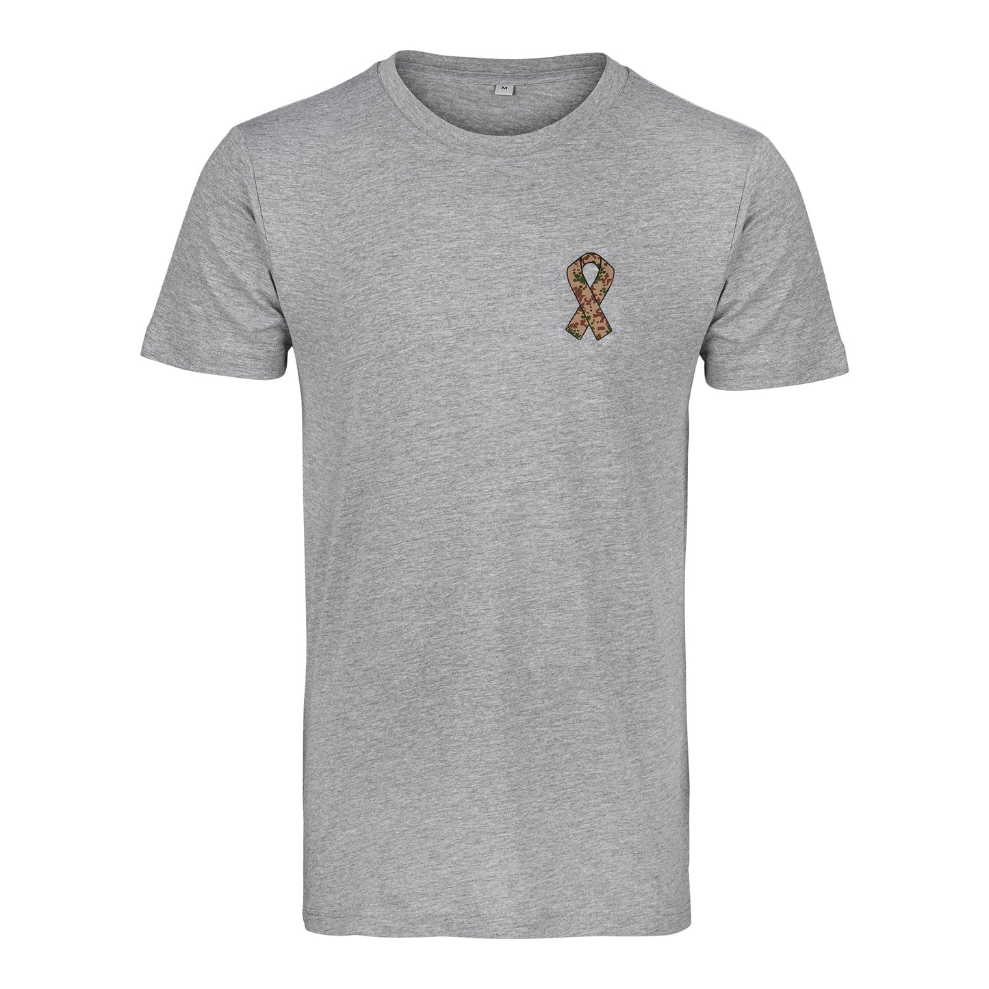 RBBN_SaluteToService_Ribbon T Shirt grau Wuestentarn Brustlogo