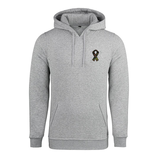 RBBN_SaluteToService_Ribbon Hoodie grau Flecktarn Brustlogo