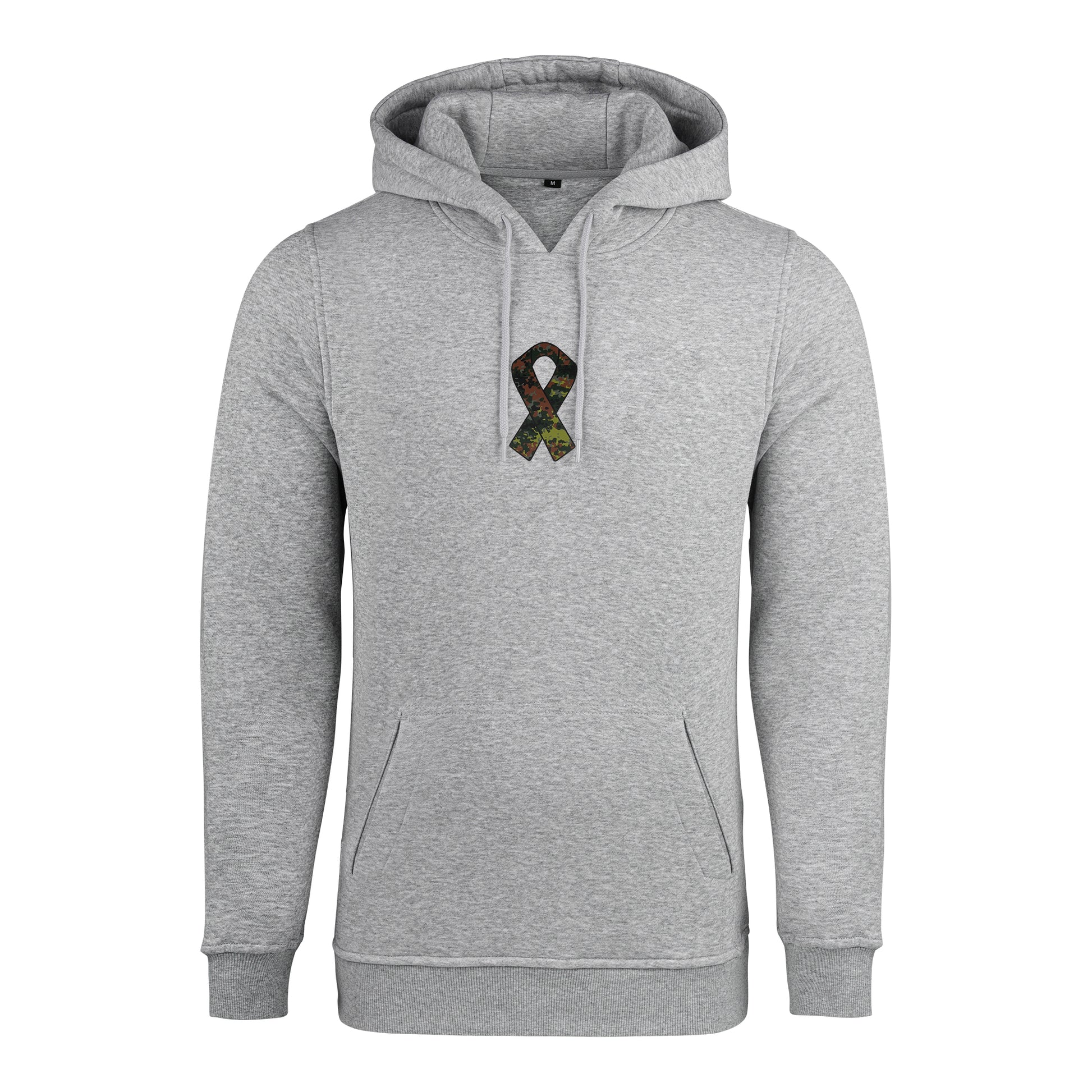 RBBN_SaluteToService_Ribbon Hoodie grau Flecktarn Frontlogo