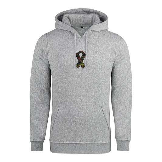 RBBN_SaluteToService_Ribbon Hoodie grau Flecktarn Frontlogo