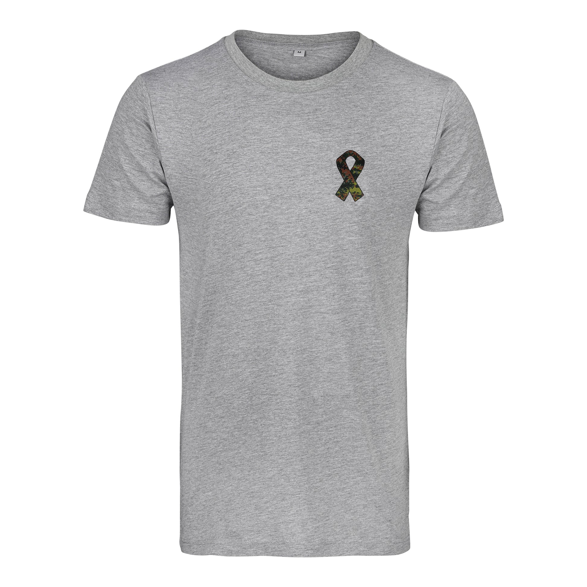 RBBN_SaluteToService_Ribbon T Shirt grau Flecktarn Brustlogo