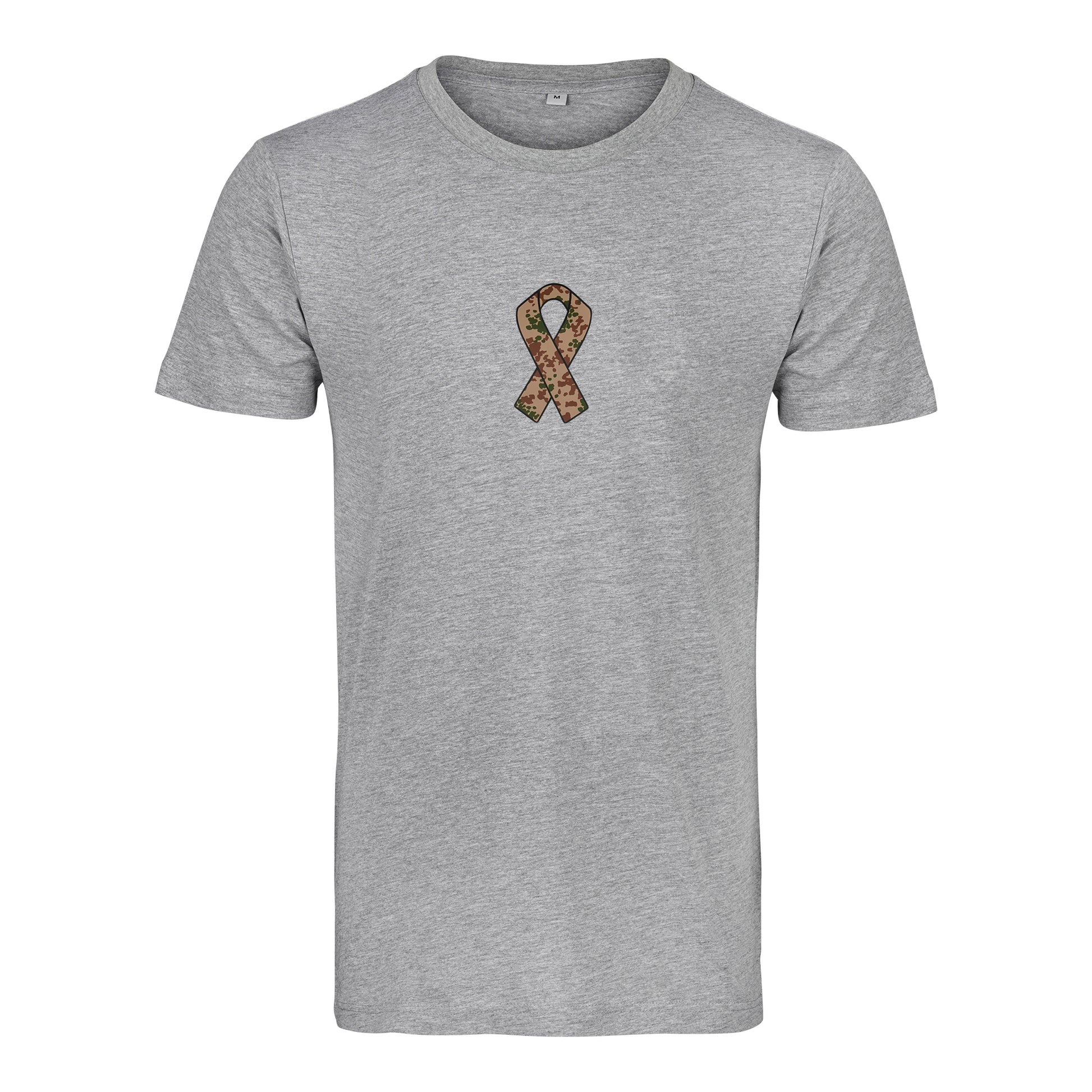 RBBN_SaluteToService_Ribbon T Shirt grau Wuestentarn Frontlogo