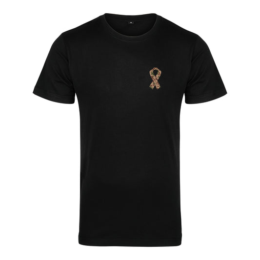 RBBN_SaluteToService_Ribbon T Shirt schwarz Wuestentarn Brustlogo