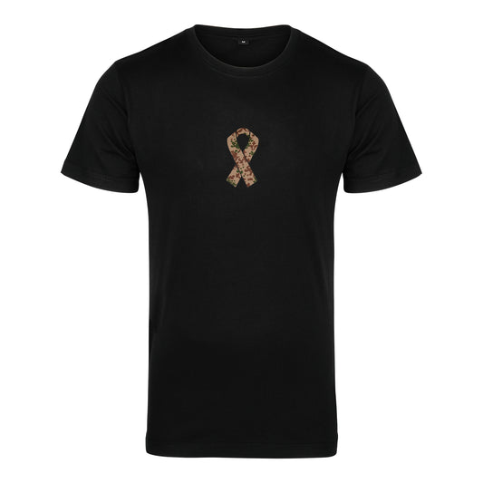 RBBN_SaluteToService_Ribbon T Shirt schwarz Wuestentarn Frontlogo