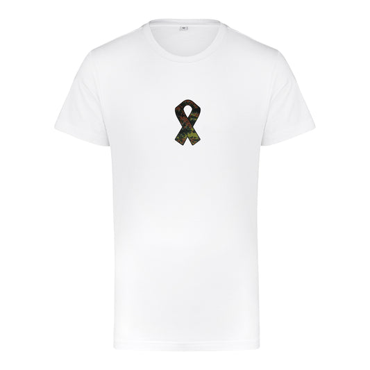 RBBN_SaluteToService_Ribbon T Shirt weiss - Flecktarn Frontlogo